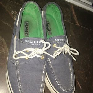Navy Sperry Shoes